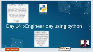 Day 14   Engineer day using python