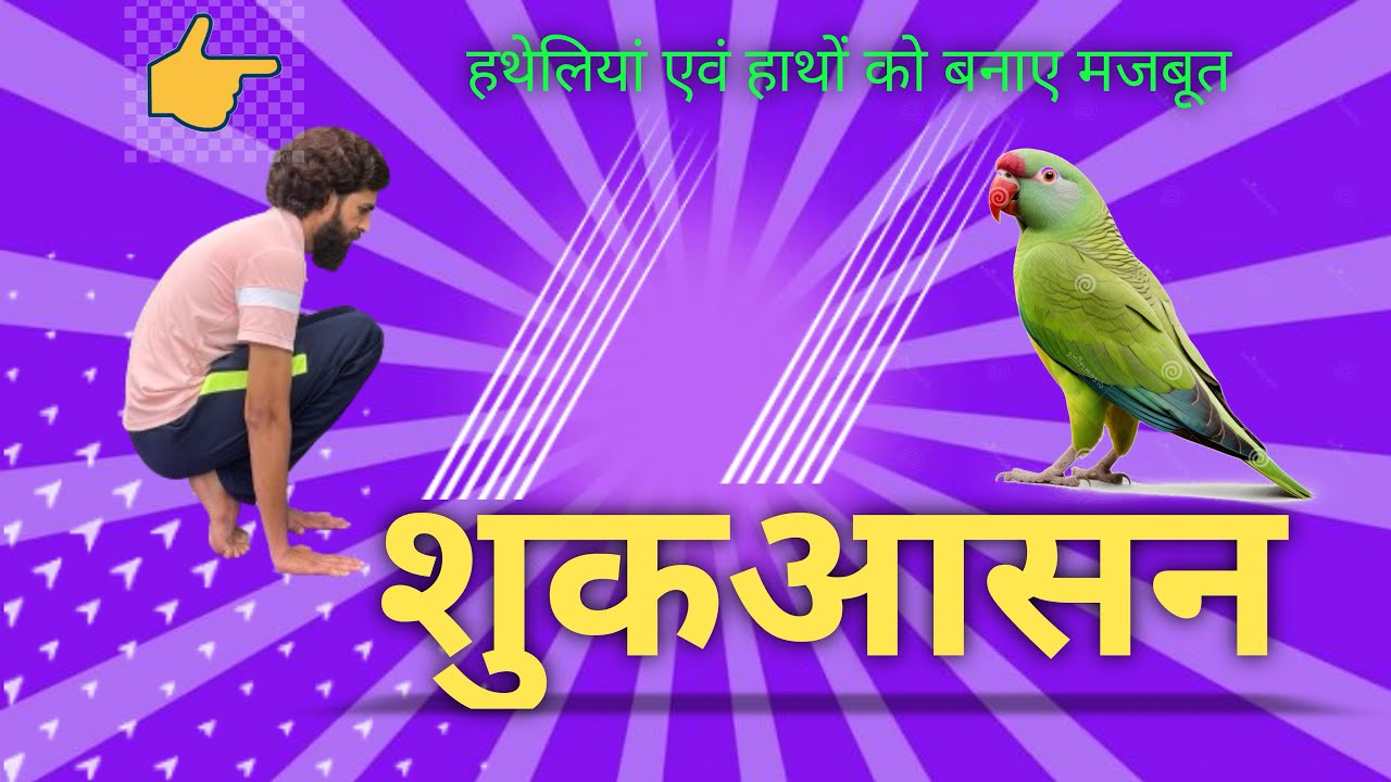 Shukasana | शुक आसन । parrot pose 🦜