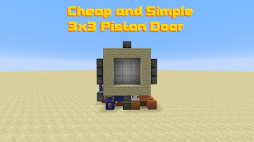 TUTORIAL: Extremely Cheap 3x3 Piston Door [Cheap | Compact