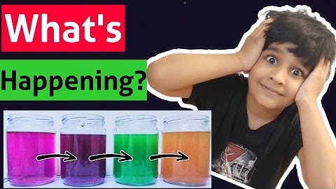 Wonderful Colour changing reaction | Chemical chameleon reaction | Chemistry Experiment