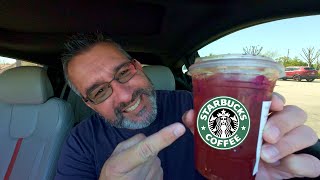 NEW Starbucks Spicy Dragon Fruit Lemonade Refresher Review #starbucks