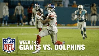 Celebrity Odell Beckham Jr. 84-Yard TD & Celebrates With Ray Lewis' Dance! | Giants vs. Dolphins | NFL Wealth