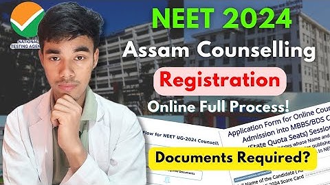 Assam NEET 2024 Counselling - Registration Process (Online)🔥 Full Demo! Documents? #neet2024 #mbbs