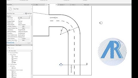 5 Curved white lines Revit 2024 tutorial