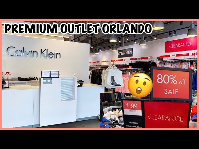 CALVIN KLEIN OUTLET 80% OFF‼️SHOP WITH ME | PREMIUM OUTLET ORLANDO - YouTube