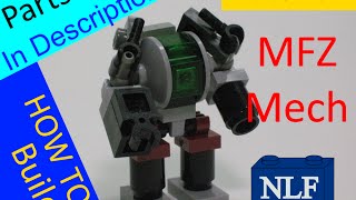 Lego MFZ Industrial Mini Mech Tutorial Full Parts List in description W/parts numbers !!!!