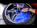 15 minutes How To Wrap Wheel Faces Like A Pro Using Gloss Riviera Blue To Match The Car