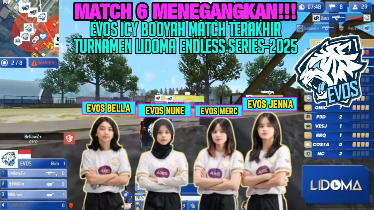 EVOS ICY BOOYAH DI TURNAMEN LIDOMA ENDLESS SERIES 2025|INDONESIA REGIONAL CUP-DAY 2
