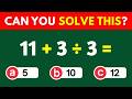 50 Impossible Math Problems - Can You Solve Them All in Time? ⏱️❗ #maths #viralquiz #mcq #funquiz