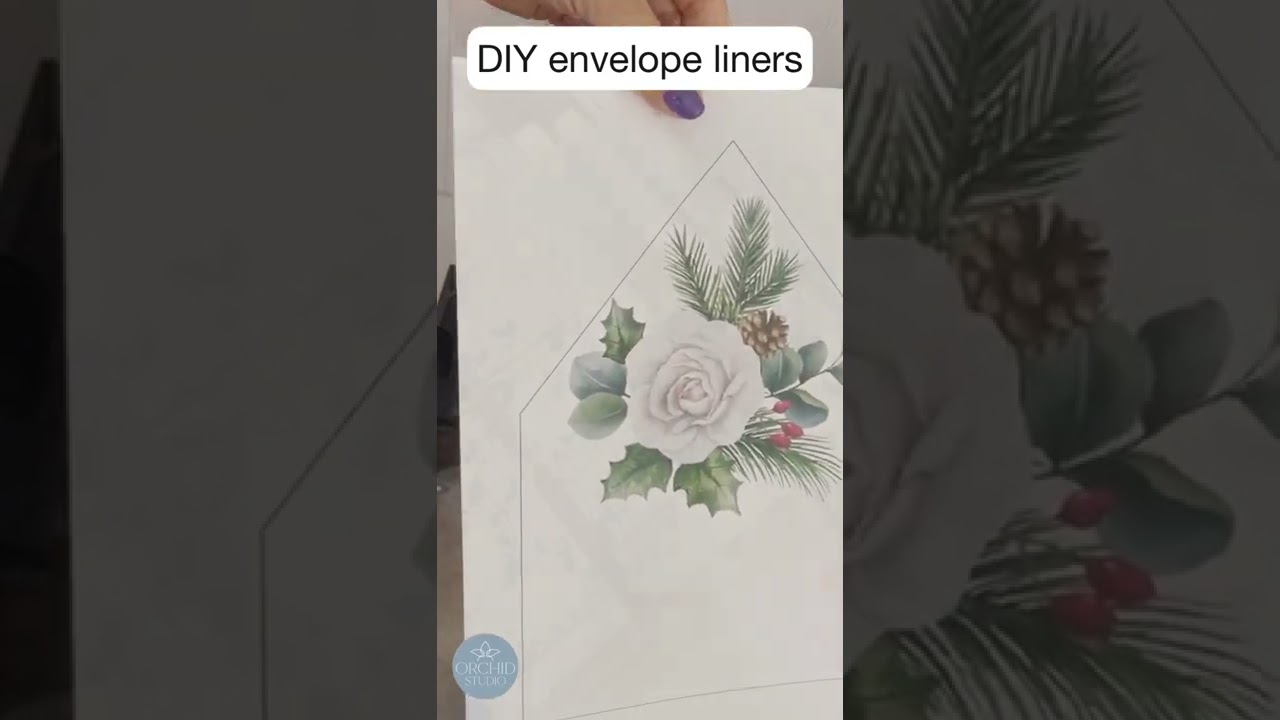 Printing DIY envelope liner for A7 envelopes