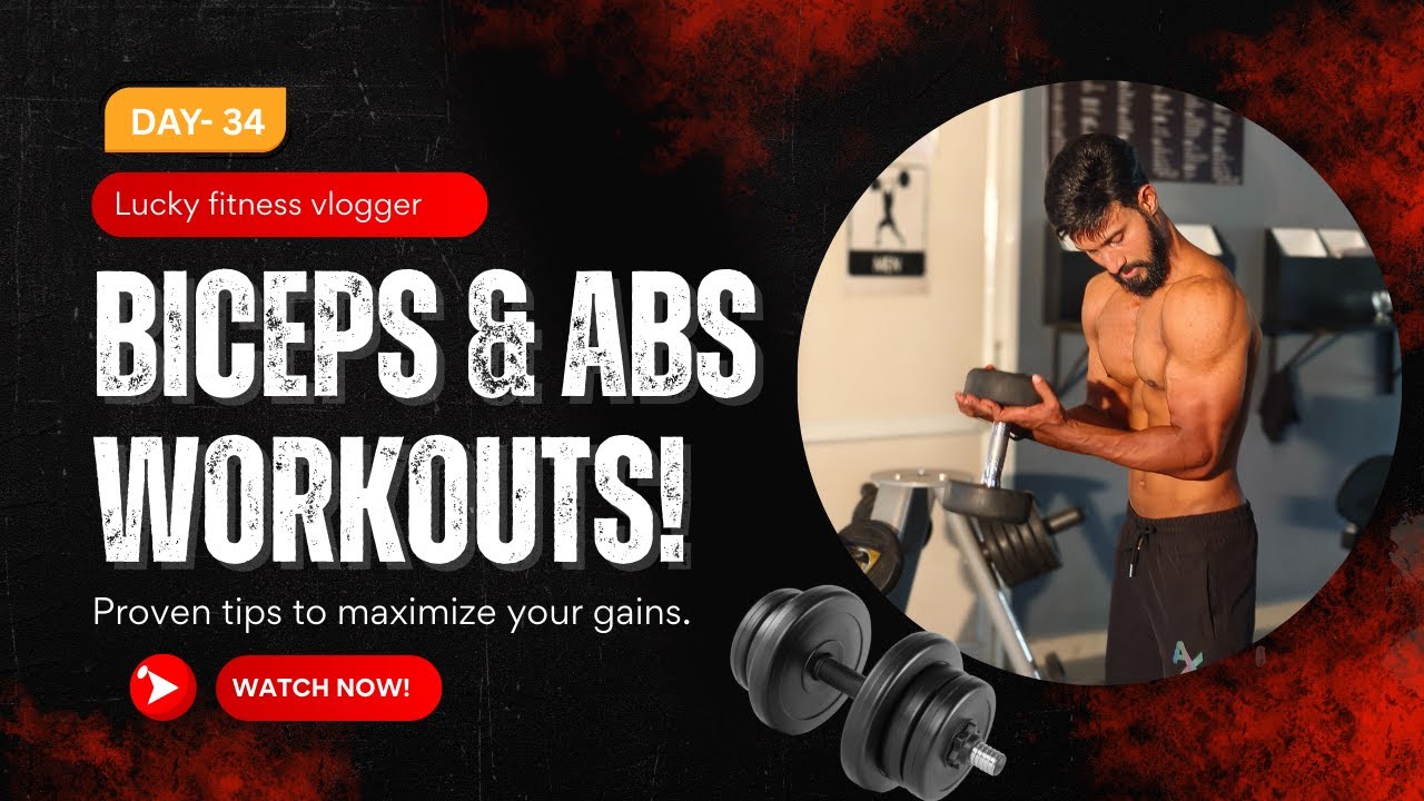 INSANE Biceps + Abs Workout | Bigger Arms & Six Pack | Gym Motivation ...