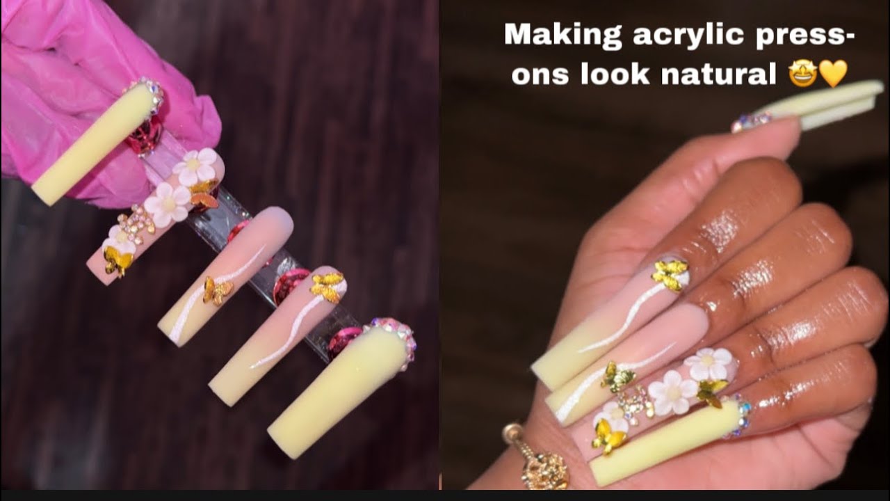 Как сделать так, чтобы акриловые накладки выглядели ЕСТЕСТВЕННО | руководство по накладке акрилов...