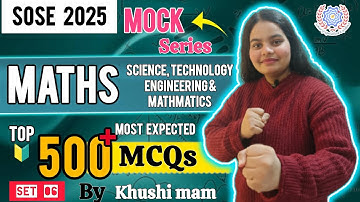 SOSE 2025 MATHS MOCK TEST SERIES 6 । SOSE class 9 stem domain maths question #sose #sosemock #asose