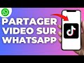 Comment Partager Une Video Tiktok Sur Whatsapp ( FACILE )