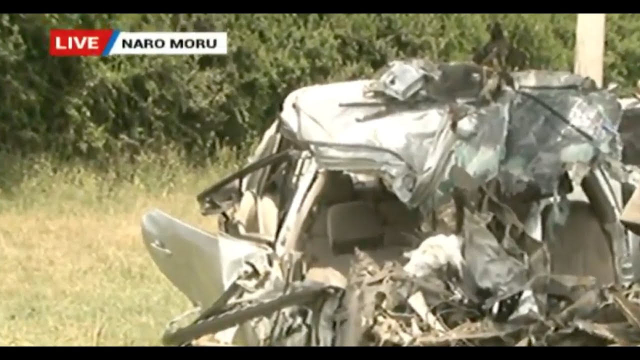 Five people die in a road accident at Naro Moru along Nyeri-Nanyuki highway