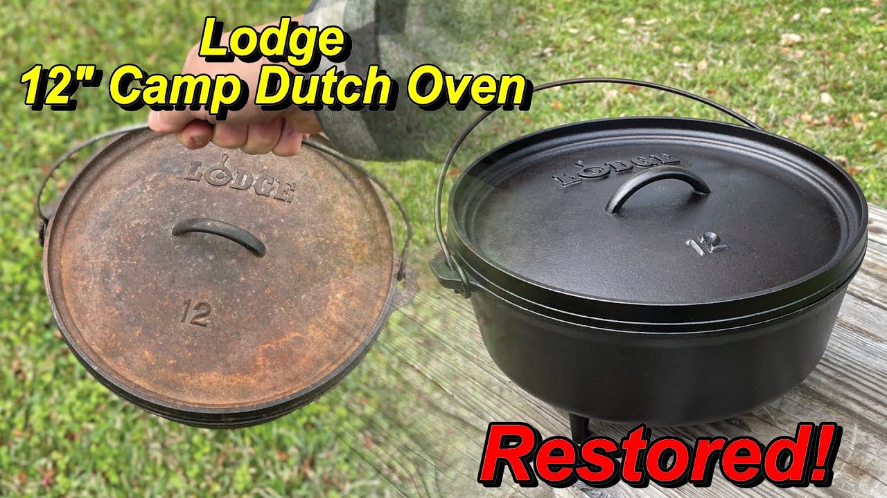 Lodge Cast Iron 12 Camp Dutch Oven