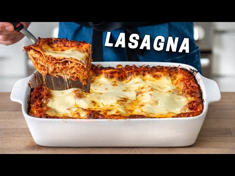 The Best CLASSIC Lasagna Recipe with EASY homemade ricotta