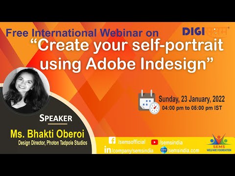 Create your self-portrait using #Adobe #Indesign | #DigiSaksham Webinars