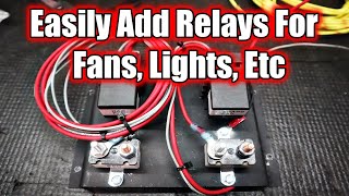 How I Built an Auxiliary Power Relay/Circuit Breaker Panel | Automotive Wiring