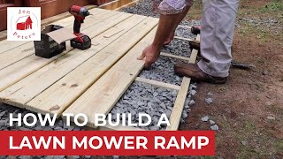 How to Build a Lawn Mower Ramp