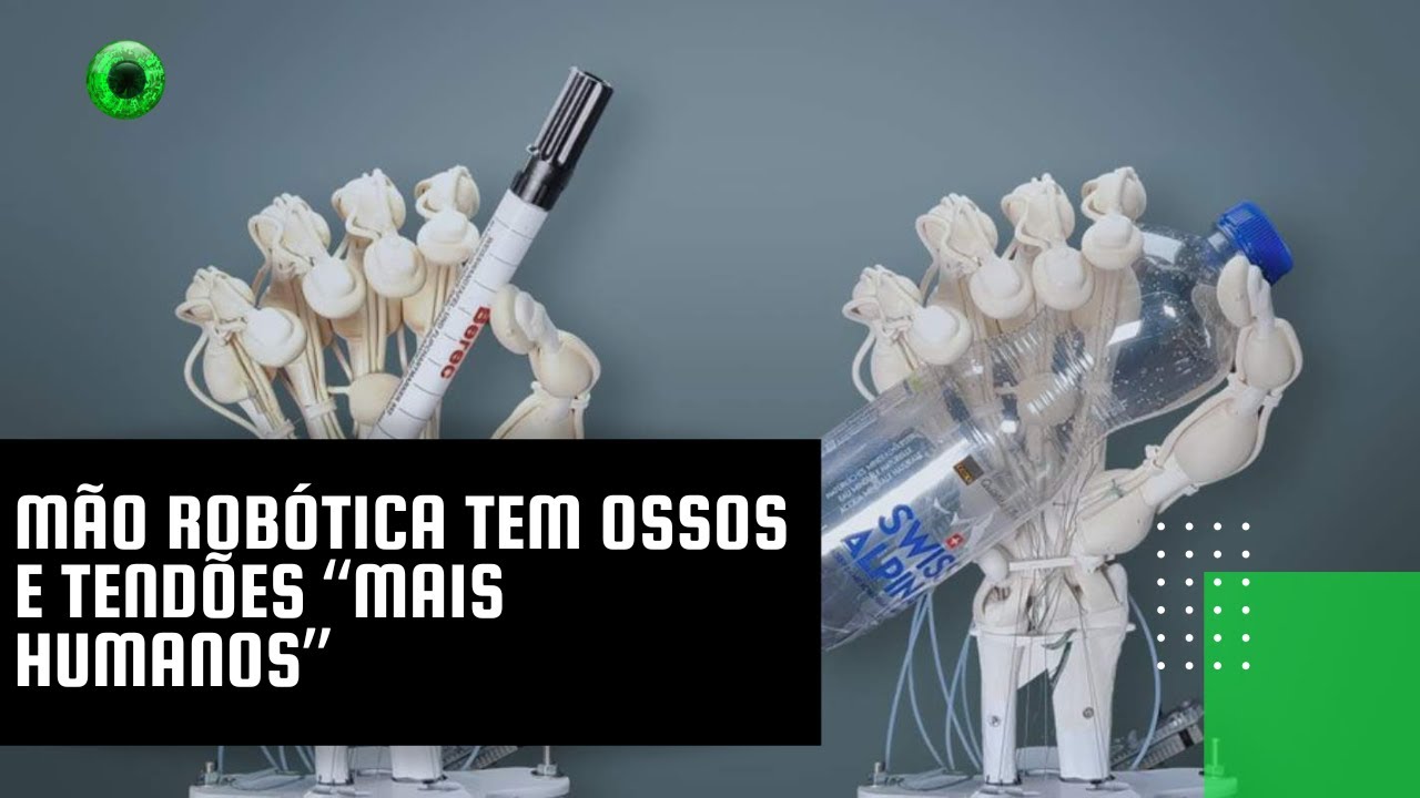 Mão robótica tem ossos e tendões “mais humanos”