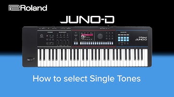 Roland JUNO-D - How to select Single Tones