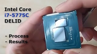 Intel Core i7 5775C DELID - process and results