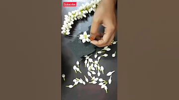 jasmine flower garland making | #mallipoomalai #mullapoo #ytshorts #shortsfeed #youtubeshorts #short