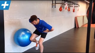 One Leg Ball Squat for VMO, Glutes and Knee stability | Feat. Tim Keeley | No.12 | Physio REHAB screenshot 5