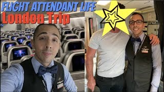 FLIGHT ATTENDANT LIFE | CELEBRITY on my London Flight!