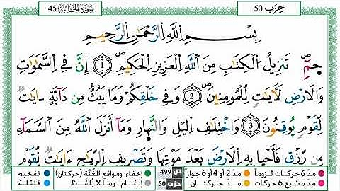 سورة الجاثية القسم الاول مكرر ياسين الجزائري برواية ورش عن نافع