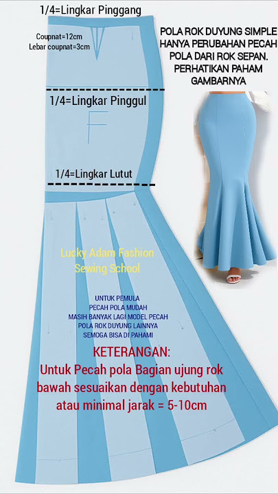 BREAKING UP DUYUNG SKIRT PATTERN FOR BEGINNERS