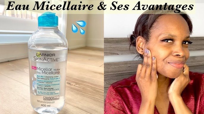 GARNIER SKINACTIVE SOLUTION MICELLAIRE À L'EAU DE ROSE TOUT EN 1 PEAUX  TERNES ET SENSIBLES - 400ML