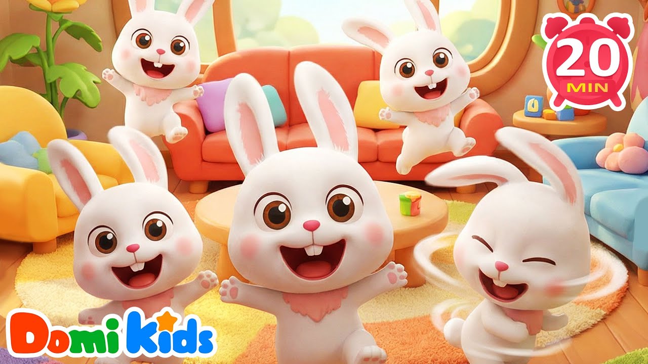 Bouncy Bunnies’ Hopping Sing-Along 🐰 | Super Cute Rabbit Tunes | Nursery Rhymes | Animal Party
