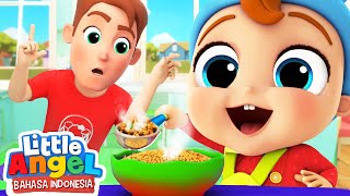 Waktunya Makan Malam | Kartun Anak | Little Angel Bahasa Indonesia