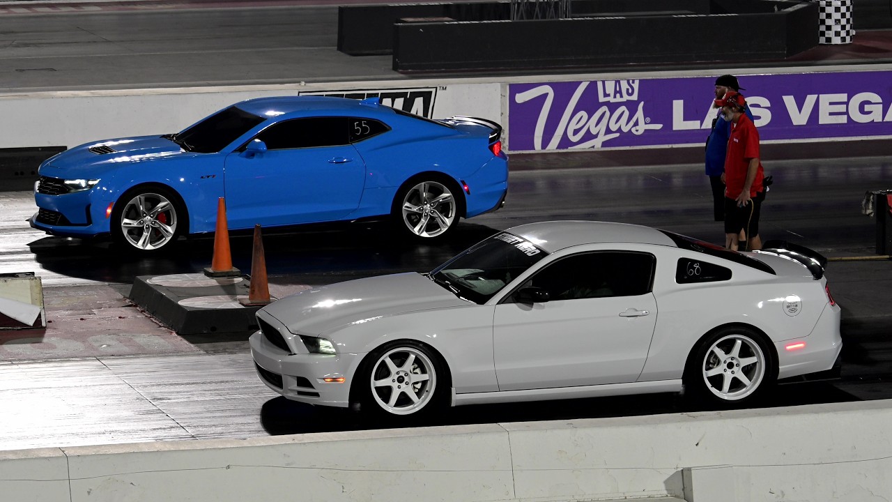 2024 Chevrolet Camaro LT1 Vs. 2014 Ford Mustang Drag Race