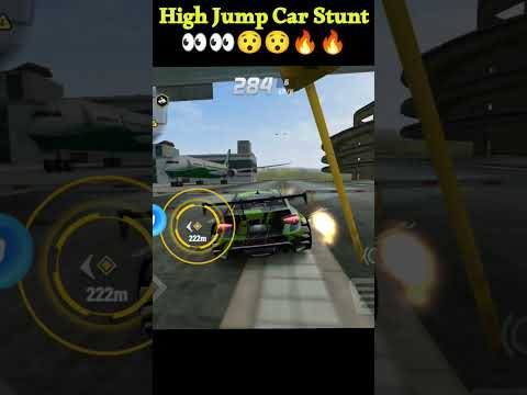 🚗 INSANE HIGH JUMP CAR STUNT 😱🔥 | Extreme Car Driving Simulator # #crazyworldgaming #cargames