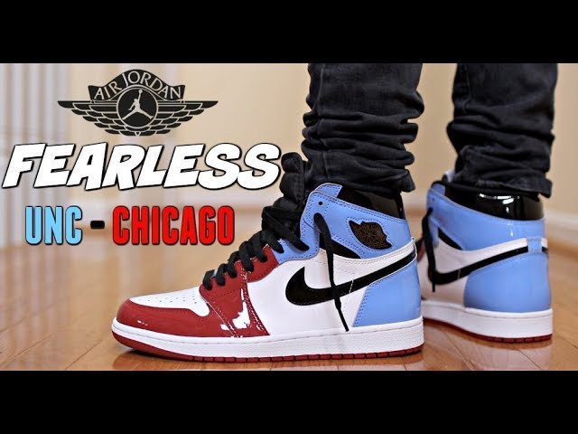 air jordan 1 unc to chicago fearless