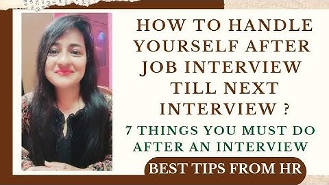 Job Interviews | 7 Things you must do after Job Interview #jobinterview #hr #readytogetupdate