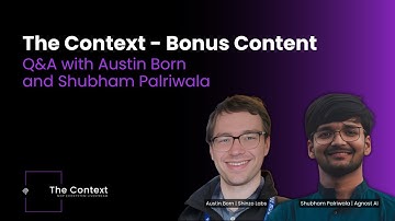 Bonus Content: MCP Analytics Q&A with Shinzo Labs’ Austin Born & Agnost AI’s Shubham Palriwala