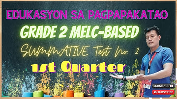 EDUKASYON SA PAGPAPAKATAO 2 MELC-BASED SUMMATIVE TEST NO .2 / FIRST QUARTER / SINUGBUANONG BINISAYA