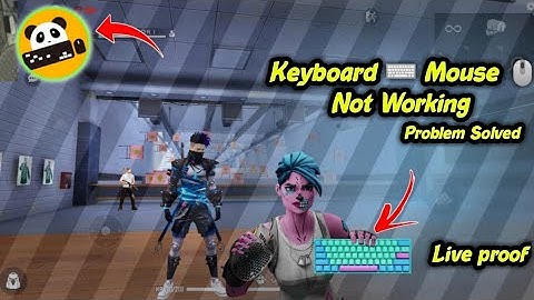 Panda Mouse Pro Keyboard Mouse Not Working In Game || keyboard mouse in mobile free fire