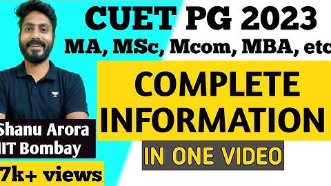 CUET PG Exam 2022 form || Cucet pg 2022 exam date || Cuet pg syllabus