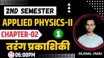 Applied physics-2 chapter-2 Wave Optics | Up polytechnic 2nd semester physics-2