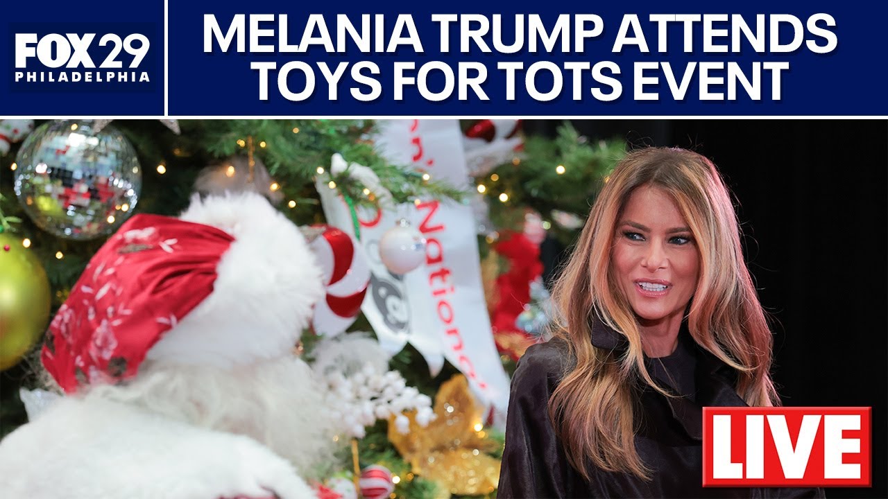 Melania Trump attends Toys for Tots event