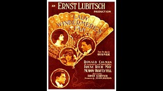 Lady Windermere's Fan 1925 Warner Brothers American Silent Film