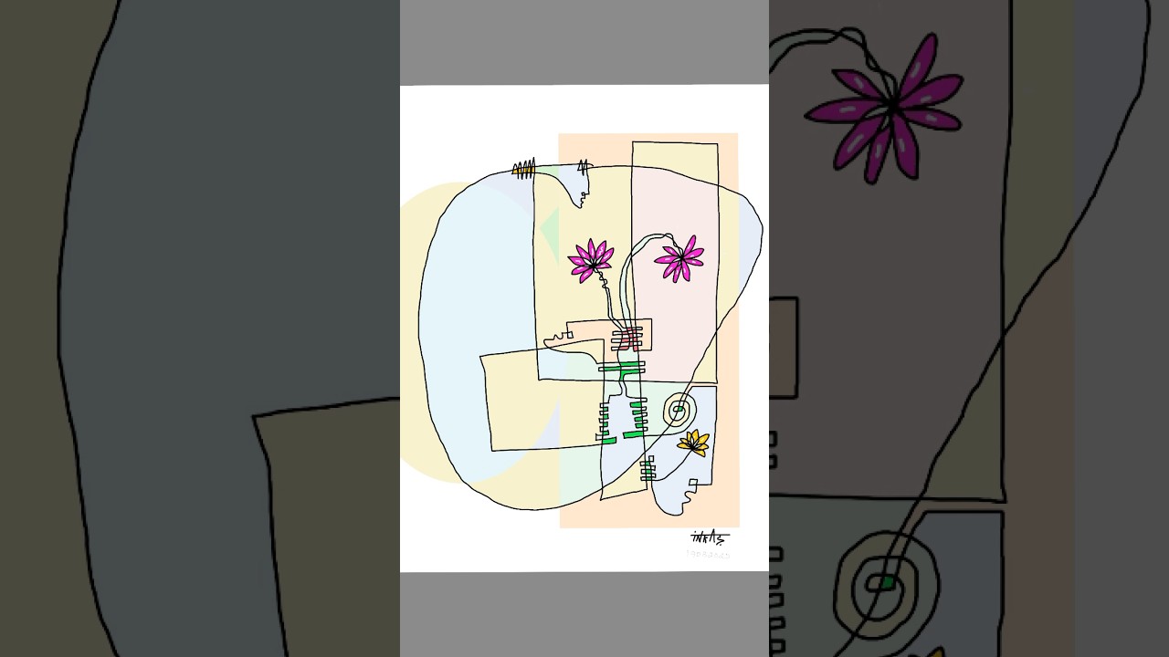 Journey of intuition one line-19082025 #inkasarts #onelinedrawing #intuitiononeline