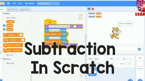 Odejmowanie w Scratch// Scratch dla początkujących//naucz się tego