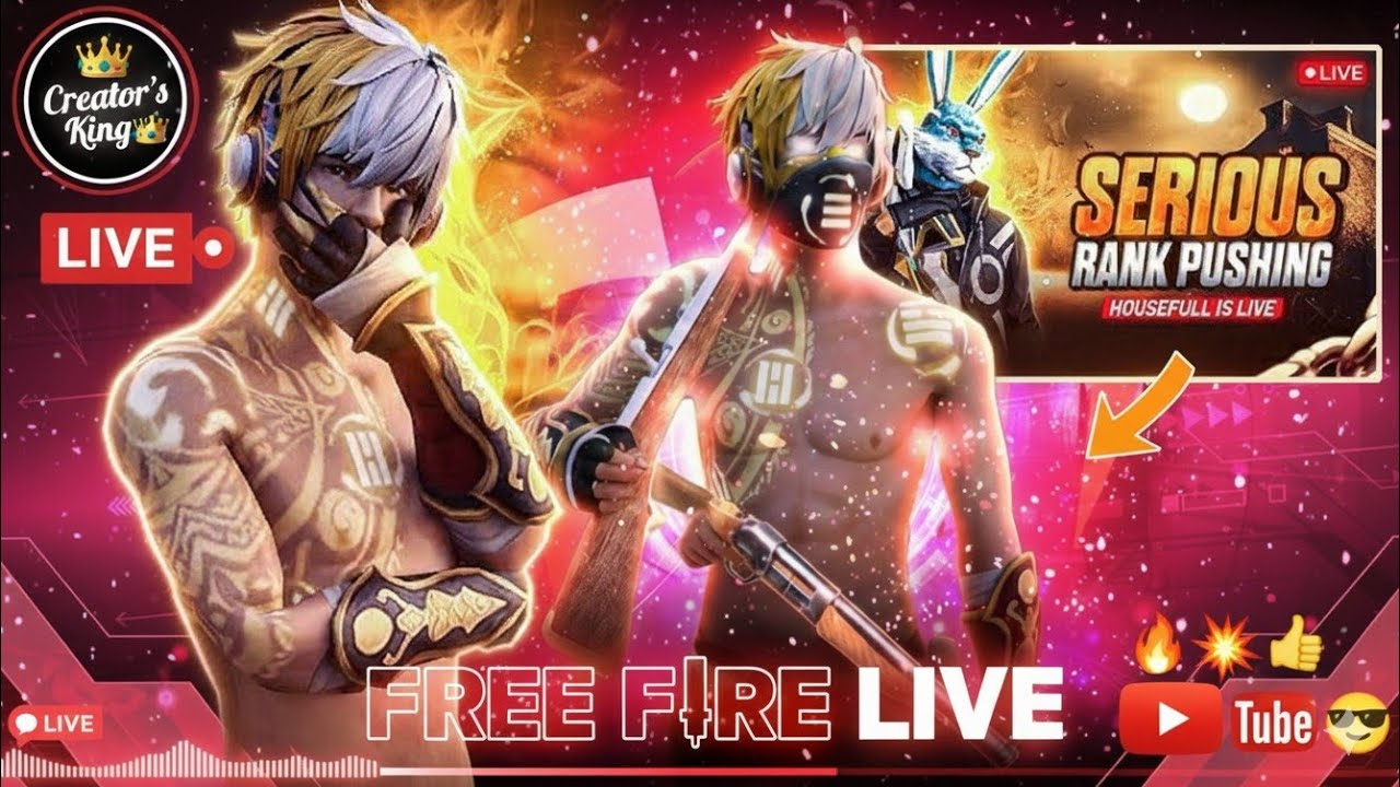 FREE FIRE RANK PUSH VIDEO 🔥😈