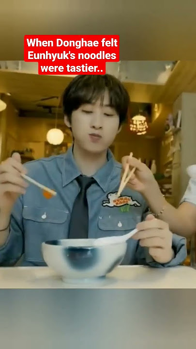 When Donghae felt Eunhyuk's noodles were tastier..